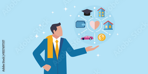 Balancing life priorities education home love finance and career aspirations