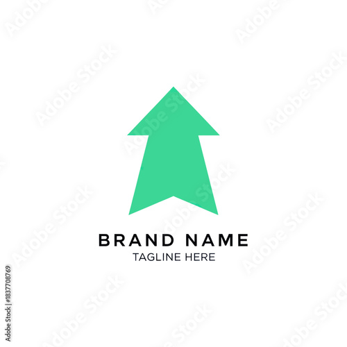 Free Download Green Arrow Pointing Upwards Symbolizing Growth and Progress. - GFXLoad