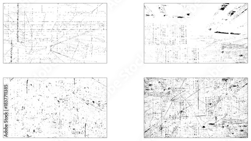 Grunge Urban Backgrounds set. Create grungy Effect .abstract, splattered , dirty, texture for your design. 
