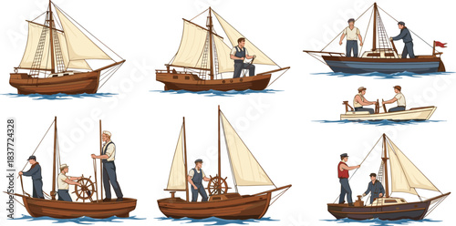 Black and white line art vector collection of astronauts wearing detailed space suits, illustrating space exploration, walking, floating, and future science technology concepts.