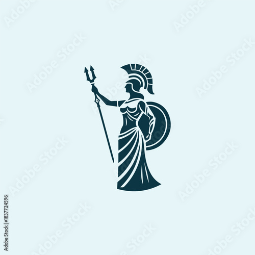 Athena Goddess of War Logo