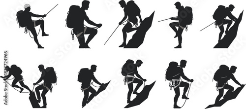 Vector illustration set of diverse bakers and chefs kneading dough, preparing bread, and baking in an oven, illustrating professional culinary arts and food production.