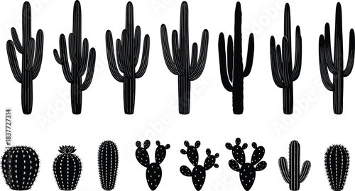 Vector line art set of diverse barbers and hairdressers cutting and styling client hair, illustrating professional salon services, grooming, and manual trade careers.