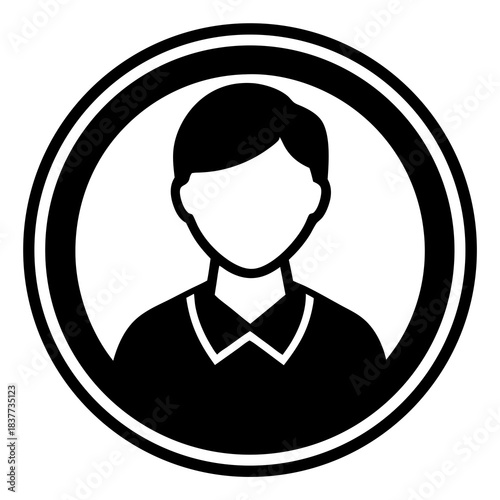 Smooth avatar silhouette ideal for account setup, registration pages, and dashboard UI.