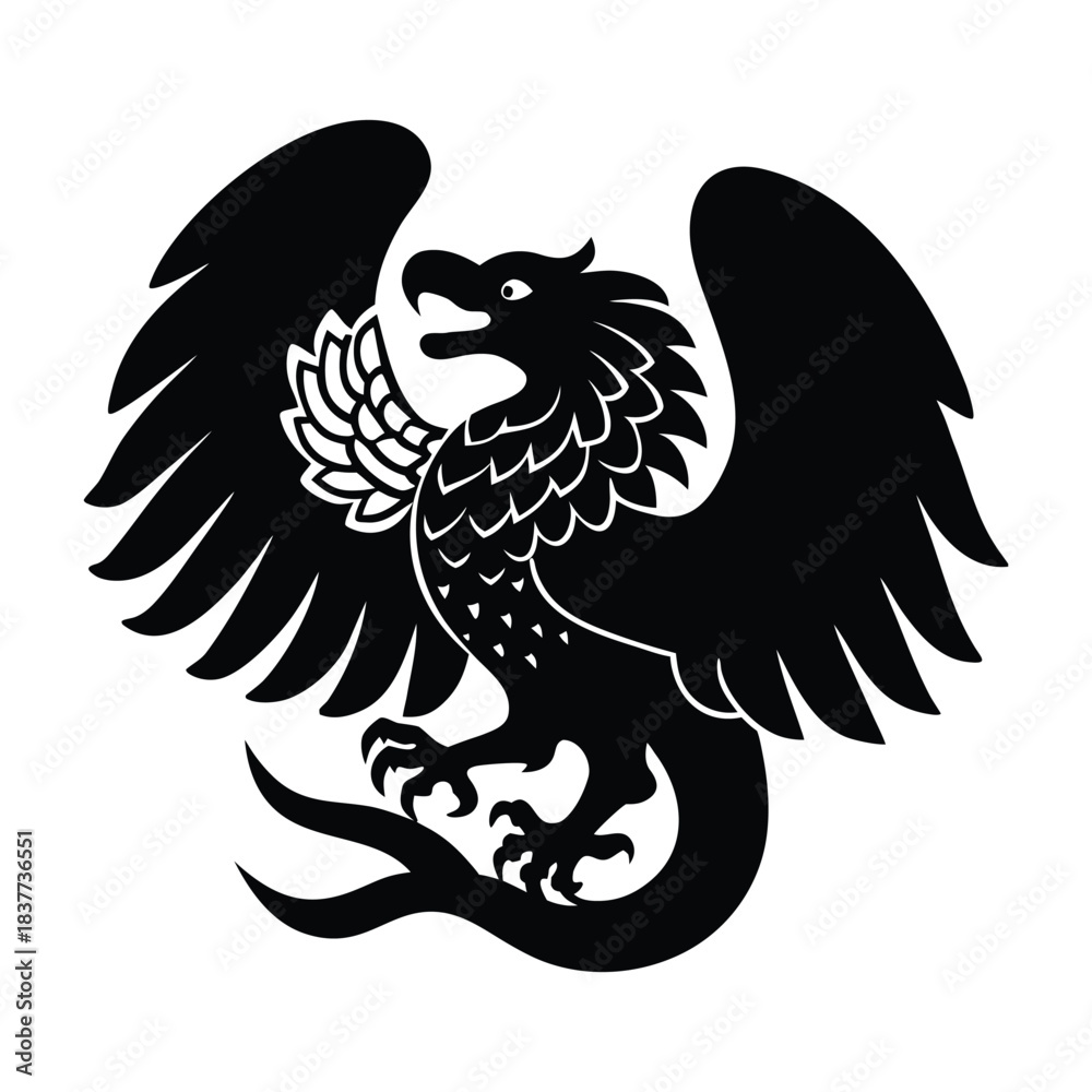 Fototapeta premium Mexican Independence Eagle Silhouette (