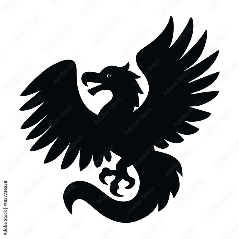 Obraz premium Mexican Independence Eagle Silhouette (