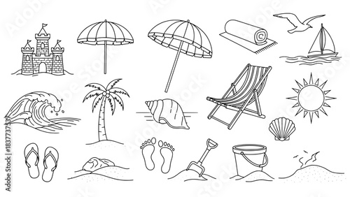 Minimalist black and white illustration showing a guitar neck with a wrench and string roll, representing instrument repair, beside two blank rectangular boxes.