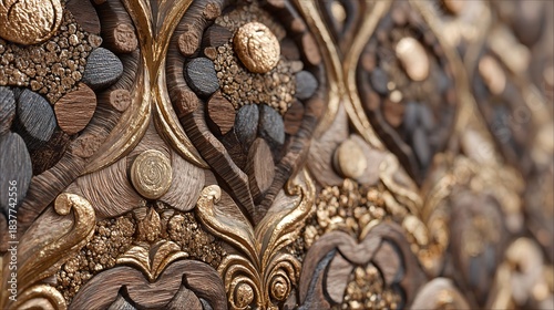 Abstract geometric wall tiles