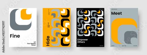 Geometric Flyer Template. Abstract Poster Layout. Isolated Report Design. Business Presentation. Book Cover. Banner. Brochure. Background. Advertising. Catalog. Newsletter. Magazine. Brand Identity