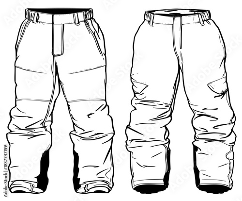 Fashionable Formalities: Elegant Black White Vector Icon Winter Sports | Clean, isolated vector art for creative projects.