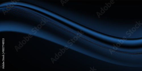 Premium background design with diagonal bright blue stripes pattern. Vector horizontal template for digital lux, formal invitation, prestigious certificate. eps 10