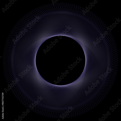 dark geometric circular line spiral abstract