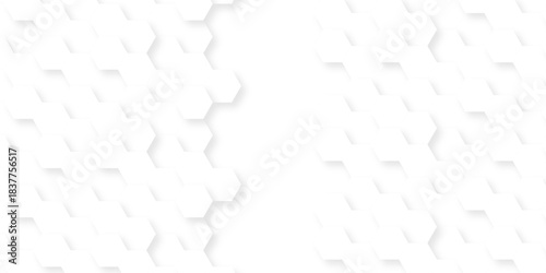 White paper texture abstract grid tile seamless hexagon wall creative metal business wallpaper texture background.	
