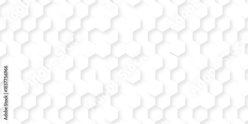 White paper texture abstract grid tile seamless hexagon wall creative metal business wallpaper texture background.	
