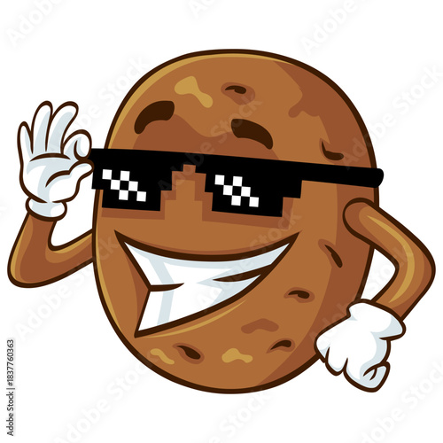 Potato Mascot Swag Cartoon Illustration Character Design