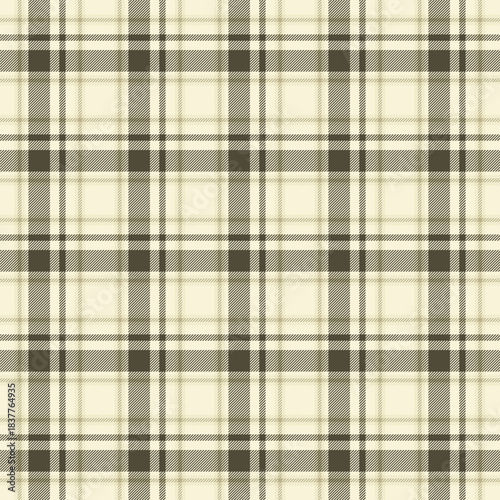 Wallpaper Mural A seamless plaid pattern in muted earthy tones with stripes and traditional checks, creating a classic and cozy textile background. Torontodigital.ca