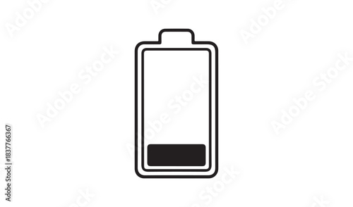 Vector battery icon the battery 