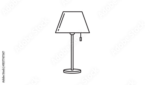 modern lamp on white background