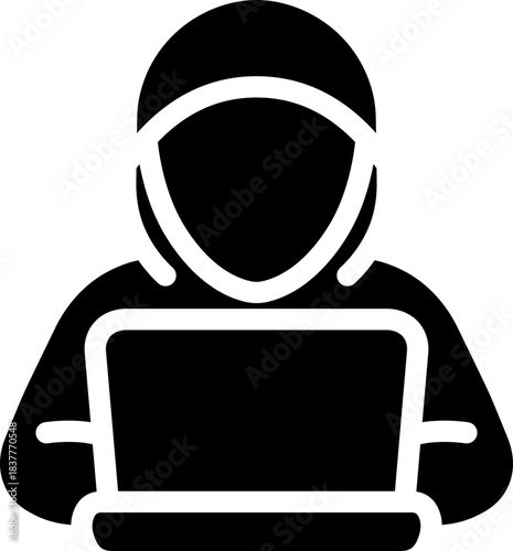 Hacker Glyph Icon