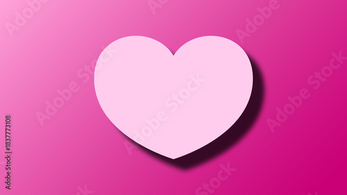 Romantic Valentine’s Day love heart background design with soft pink tones and elegant style