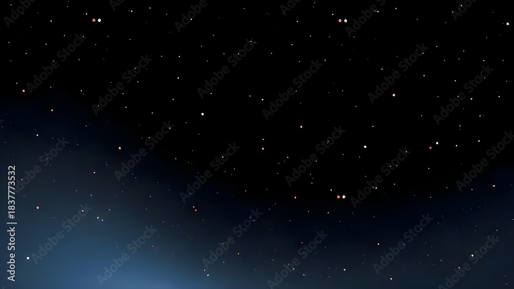 Fototapeta premium BLACK Dreamy Space Star Gradient 검정색 몽환적 우주 별 그라데이션