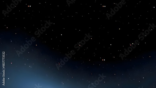 BLACK Dreamy Space Star Gradient 검정색 몽환적 우주 별 그라데이션