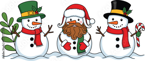 Realistic Vector Christmas Garland Border with Green Pine Needles, Glowing Lights, and Holly Berries