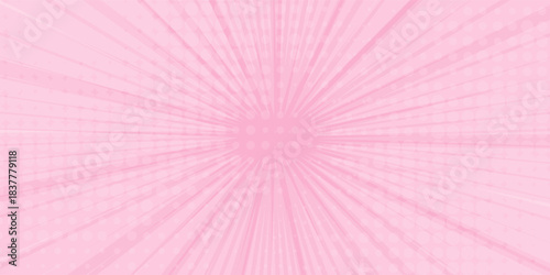Abstract Pink rays background with halftone. Pop art comics book simple cartoon nice. good modern graphic sunlight.
