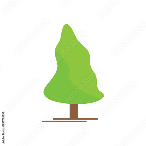 pine tree  logo icon illustration flat