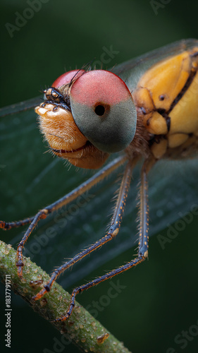 close up of a dragonfly