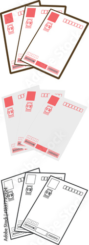 年賀状3枚（宛名面）