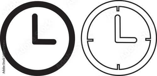 Time Icon – Stopwatch Timer Flat Vector Illustration