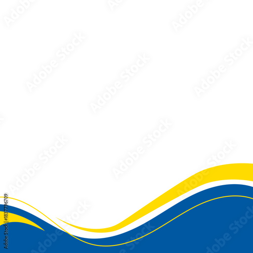 Business Footer with Line Decoration