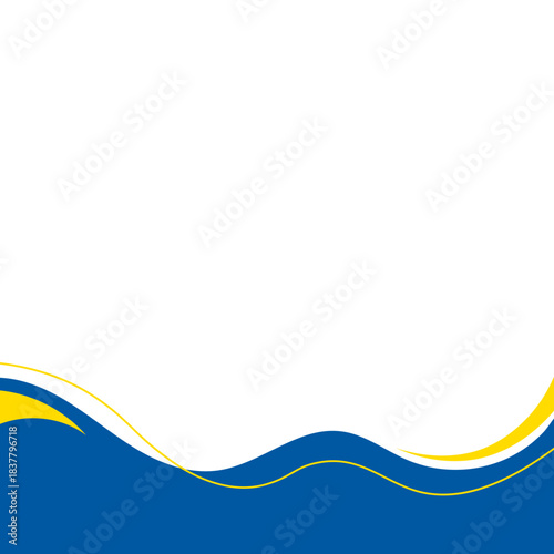 Business Footer with Line Decoration