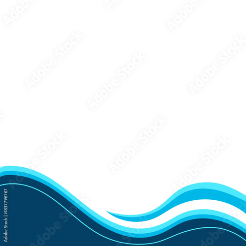 Business Footer with Line Decoration