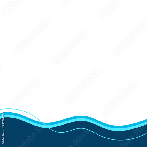 Business Footer with Line Decoration