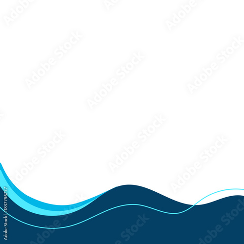 Business Footer with Line Decoration