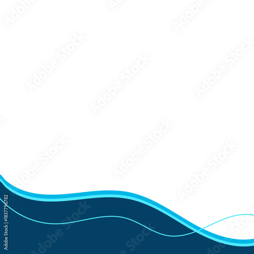 Business Footer with Line Decoration