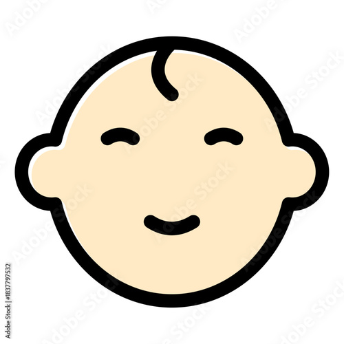 smile boy baby icon