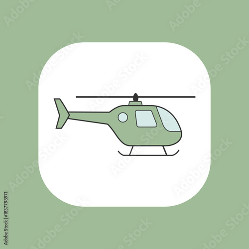 helicopter vector illustration