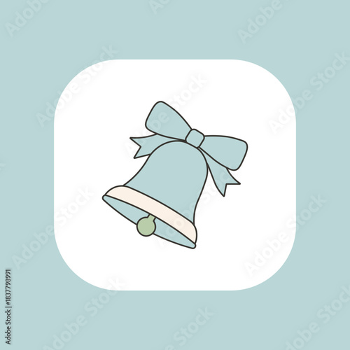 christmas bell vector illustration