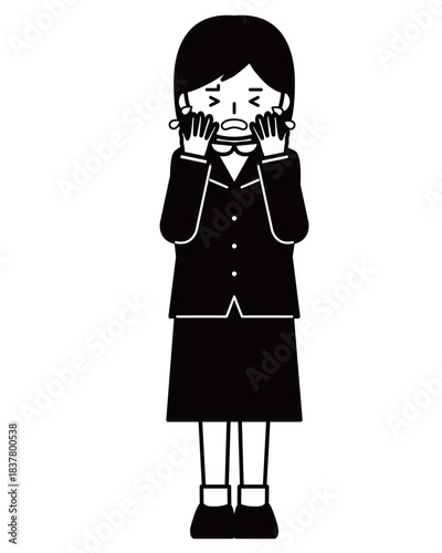 泣いている女の子