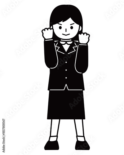 やる気に満ちている女の子