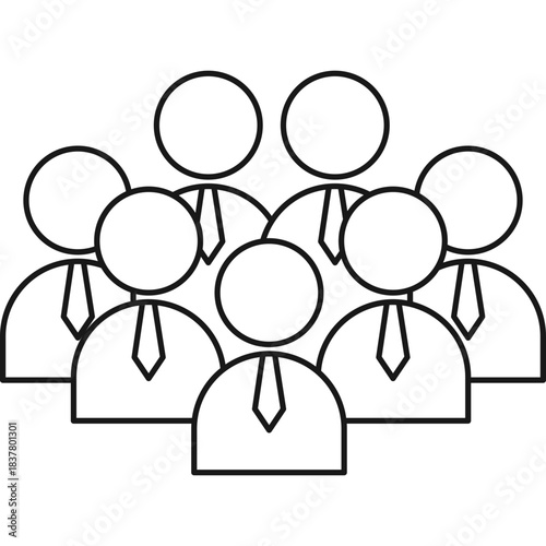 Business Meeting Icon Illustration