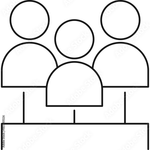Business Meeting Icon Illustration