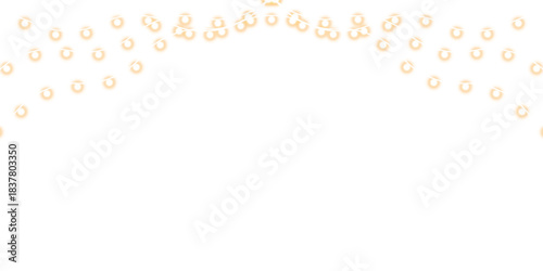 Festive string lights with bokeh effect decorative illumination for celebrations and parties EPS vector