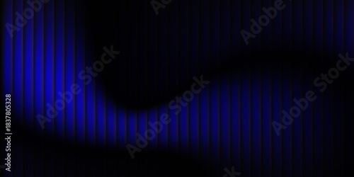 abstract black and electric blue vertical lines with diagonal wave background