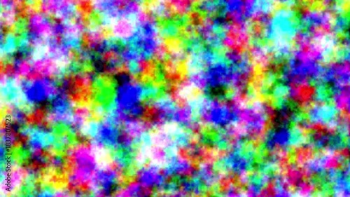 RGB colorful water ink blot motion graphic video, hallucinatory illustration depicting the past or future  splash bundle frame with colorful paint splatter and brush set background 