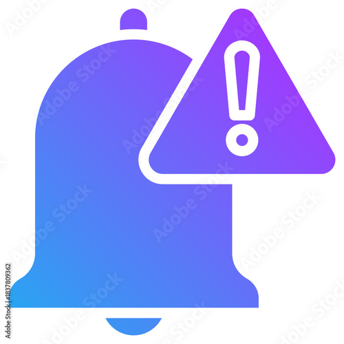 Alert icon for management crisis, website, application, printing, document, poster design, etc