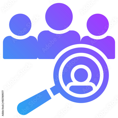 Human resources icon for management crisis, website, application, printing, document, poster design, etc
